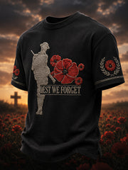 Men's Remembrance Day Printed T-shirt