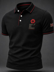Men's Remembrance Day Print Casual Top