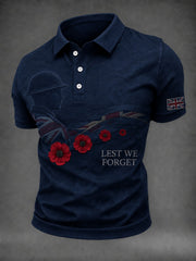 Men's Lest We Forget Printed Shirt