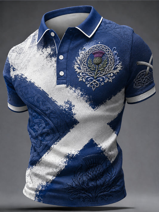 Men's St Andrew’s Day Print Casual Top