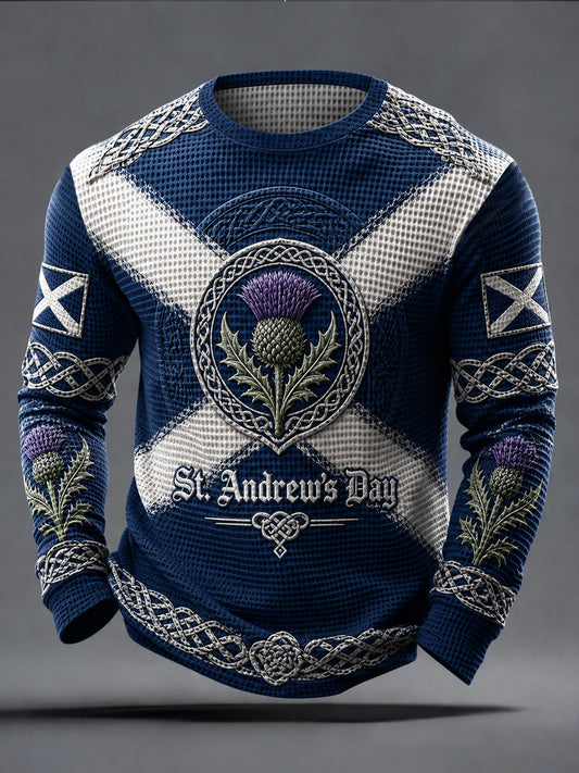 Men's St Andrew’s Day Waffle Top