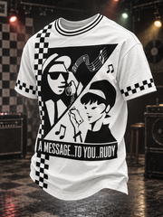 Men's Ska Revival Style Printed Short Sleeves T-shirt