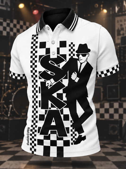 Men's Ska Revival Style Printed Shirt