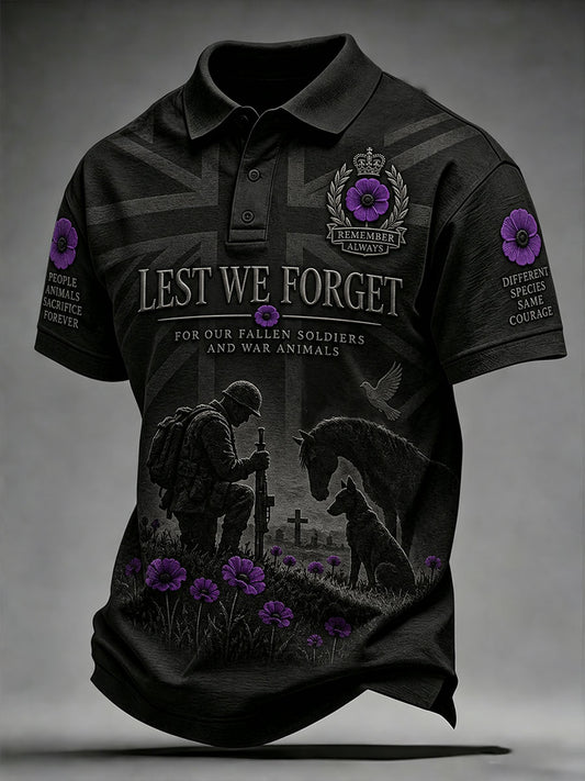 Men's Lest We Forget Print Shirt