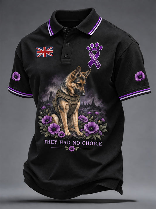 Men's Lest We Forget They Had No Choice Print Shirt