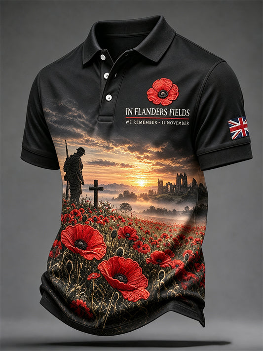 Men's Remembrance Day Print Shirt