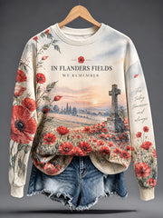 Women's Remembrance Day Print Sweatshirt