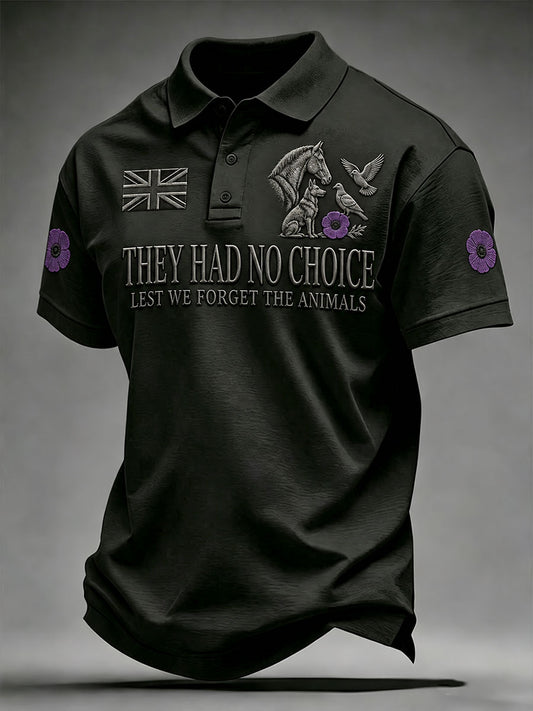 Men's They Had No Choice Lest We Forget The Animals Shirt