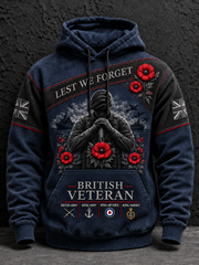 Men's Remembrance Day Lest We Forget  Hoodie