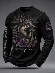 Men's They Had No Choice Military Dog Print T-shirt