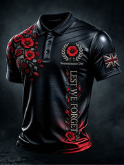 Men's Remembrance Day Lest We Forget Print Shirt