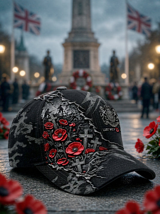 Unisex  Remembrance Day Lest We Forget Hat