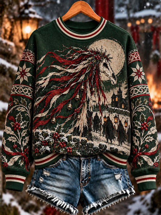 Women's Welsh Dragon Print Sweatshirt