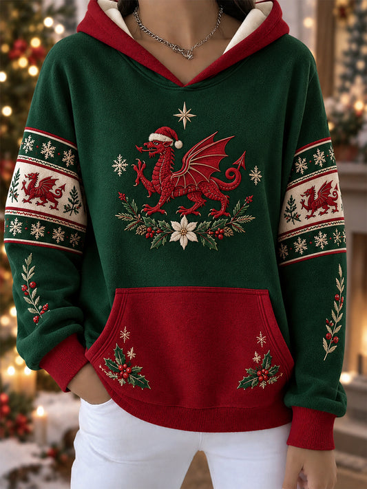 Women's Welsh Christmas Print Sweatshirt
