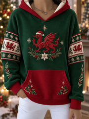 Women's Welsh Christmas Print Sweatshirt